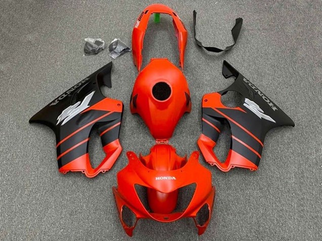Rouge Noir Mat Carénage Moto Honda CBR600 F4i 2004-2007