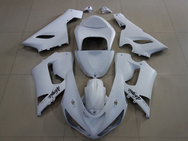 Matte Blanc Carénage Moto Kawasaki ZX6R 2005-2006