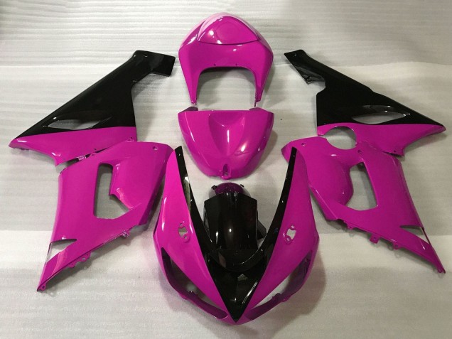 Rose Noir Carénage Moto Kawasaki ZX6R 2005-2006