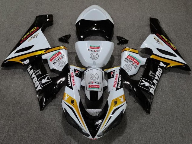 Blanc Noir Or Rouge Rizoma Playboy Carénage Moto Kawasaki ZX6R 2005-2006