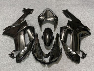 Noir Carénage Moto Kawasaki ZX6R 2007-2008 Pas Chère