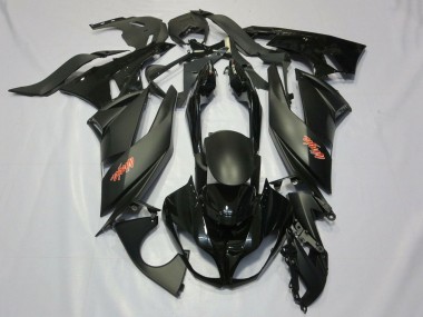 Noir Mat Noir Rouge Carénage Moto Kawasaki ZX6R 2007-2008 Pas Chère