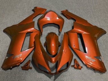 Orange Carénage Moto Kawasaki ZX6R 2007-2008 Pas Chère