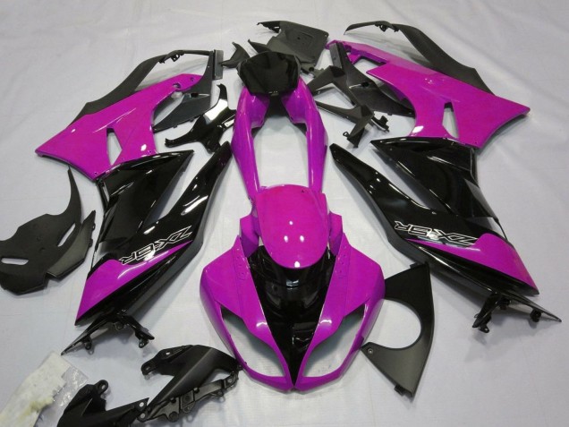 Rose Noir Carénage Moto Kawasaki ZX6R 2007-2008