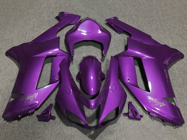 Violet Carénage Moto Kawasaki ZX6R 2007-2008