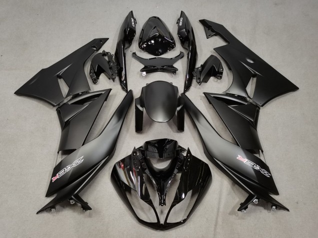 Noir Mat Noir Brillant Blanc Rouge Carénage Moto Kawasaki ZX6R 2009-2012