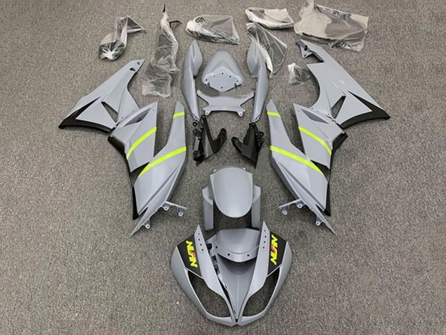 Gris Jaune Bande Carénage Moto Kawasaki ZX6R 2009-2012