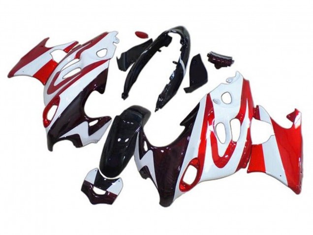 Noir Brillant Blanc Rouge Carénage Moto Suzuki GSX600F/GSX750F 2004-2006