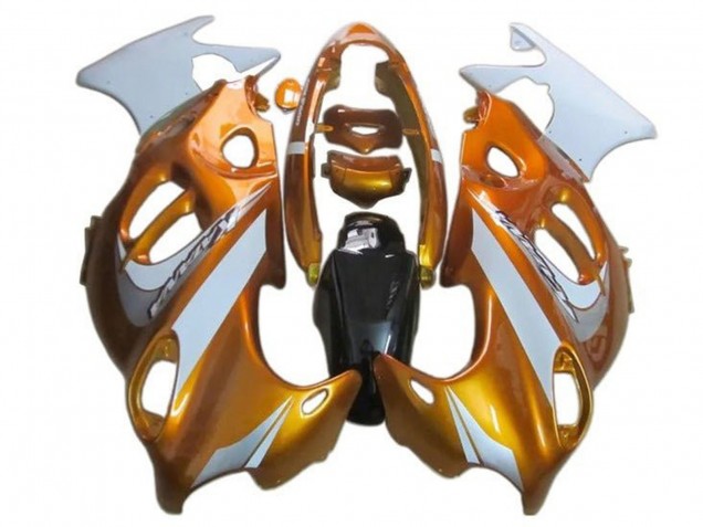 Orange Blanc Carénage Moto Suzuki GSX600F/GSX750F 2004-2006