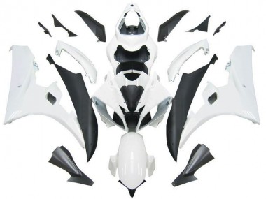 Blanc Noir Mat Carénage Moto Yamaha YZF R6 2006-2007 Pas Chère