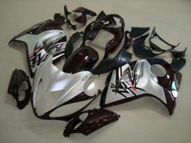 Carénages Moto Suzuki GSXR 1300 Hayabusa 2008-2020 - Argent Noir Pas Chère
