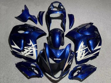 Carénages Moto Suzuki GSXR 1300 Hayabusa 2008-2020 - Navy Bleu Blanc Gris Pas Chère