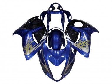 Carénages Moto Suzuki GSXR 1300 Hayabusa 2008-2020 - Bleu Blanc Or Pas Chère