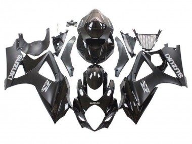Noir Brillant Noir Mat Kits Carénages Moto Suzuki GSXR 1000 2005-2006 Pas Chère