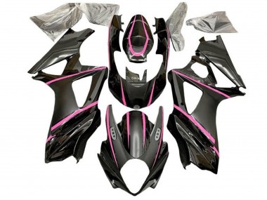 Noir Brillant Noir Mat Rose Carénage Moto Suzuki GSXR 1000 2005-2006 Pas Chère