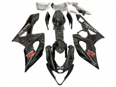 Noir Brillant Rouge Gris Carénage Moto Suzuki GSXR 1000 2005-2006 Pas Chère