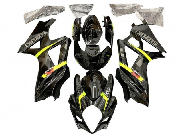 Noir Jaune Gris Carénage Moto Suzuki GSXR 1000 2005-2006