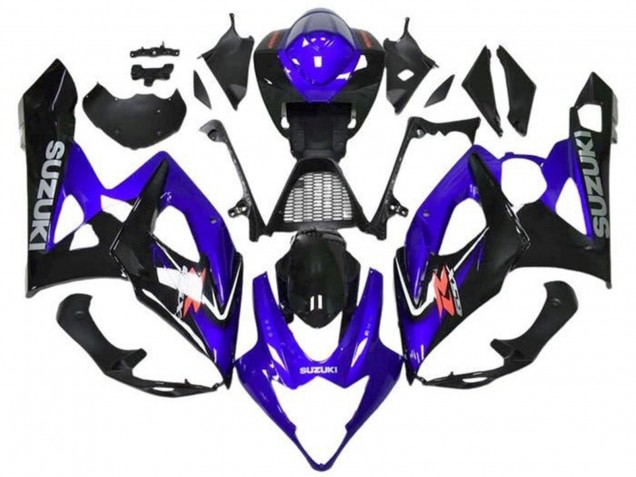 Bleu Noir Gris Carénage Moto Suzuki GSXR 1000 2005-2006