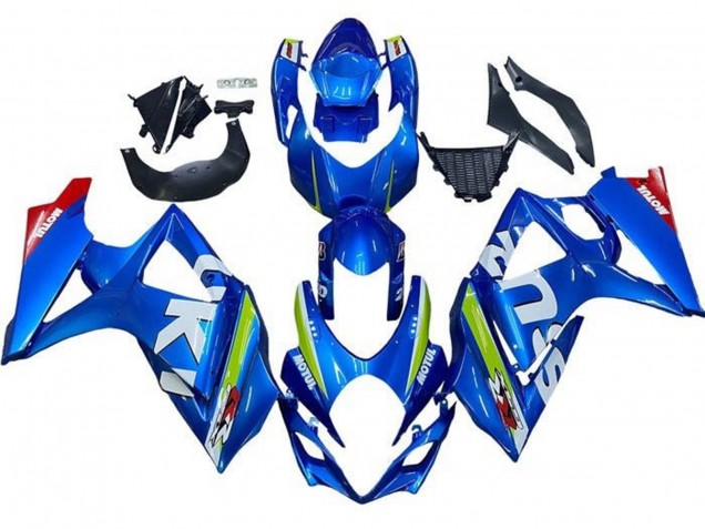 Bleu Vert Blanc Rouge Carénages Moto Suzuki GSXR 1000 2005-2006