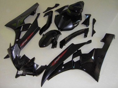 Noir Brillant Noir Mat Rouge OEM Style Carénage Moto Yamaha YZF R6 2006-2007 Pas Chère