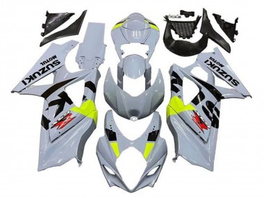 Gris Noir Jaune Néon Rouge Carénage Moto Suzuki GSXR 1000 2005-2006 Pas Chère