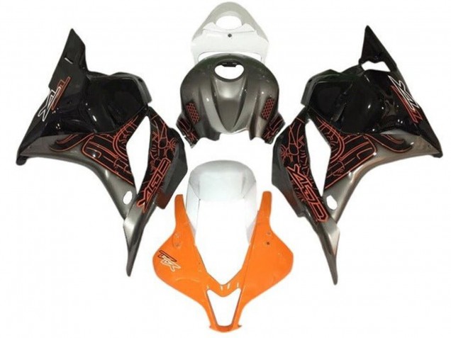 Orange Argent Noir Blanc Carénage Moto Suzuki GSXR 1000 2005-2006