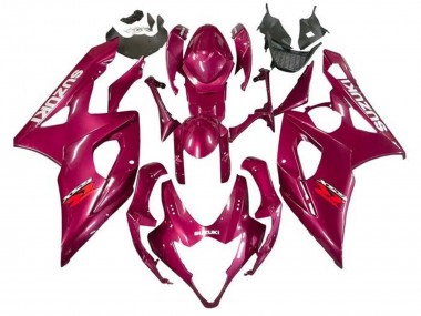 Rouge Magenta Carénage Moto Suzuki GSXR 1000 2005-2006 Pas Chère