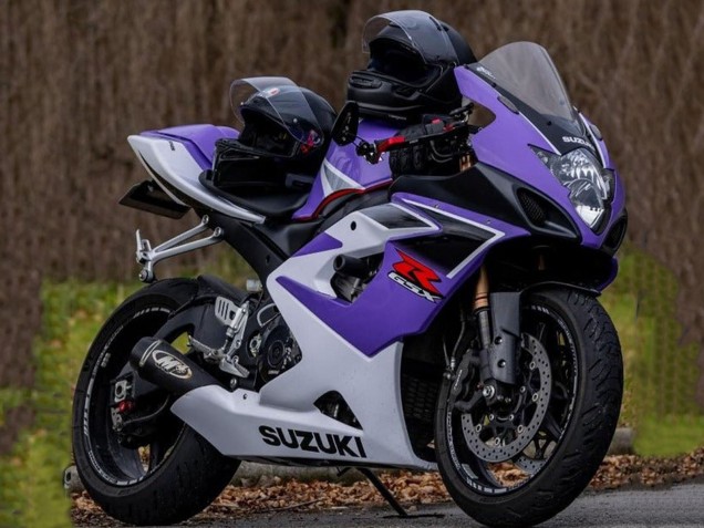 Violet Blanc Carénage Moto Suzuki GSXR 1000 2005-2006