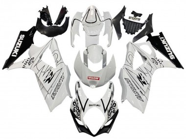 Blanc Noir Corona Motul Carénage Moto Suzuki GSXR 1000 2005-2006 Pas Chère