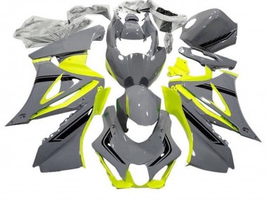 Gris Jaune Noir Carénage Moto Suzuki GSXR1000 2017-2024 Pas Chère