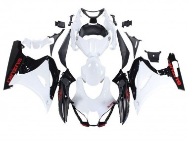 Blanc Noir Rouge Carénage Moto Suzuki GSXR1000 2017-2024 Pas Chère