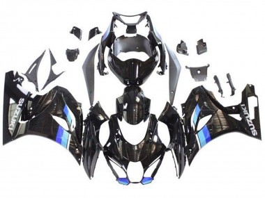 Noir Bleu Bande Carénage Moto Suzuki GSXR1000 2017-2024 Pas Chère