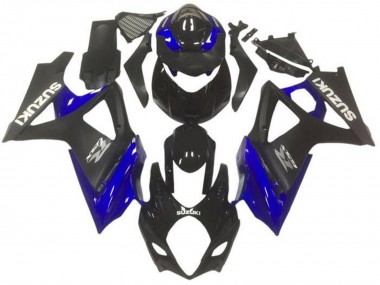 Noir Brillant Noir Mat Bleu Gris Carénage Moto Suzuki GSXR 1000 2007-2008 Pas Chère