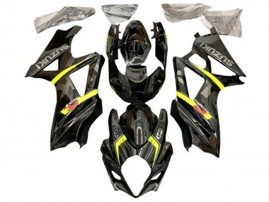 Noir Jaune Rouge Gris Carénage Moto Suzuki GSXR 1000 2007-2008 Pas Chère