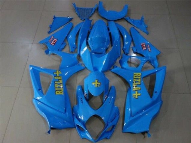 Bleu Or Rizla Carénage Moto Suzuki GSXR 1000 2007-2008