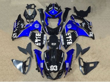 Noir Bleu Blanc 93 Carénage Moto Suzuki GSXR 1000 2009-2016 Pas Chère