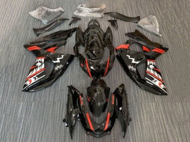 Noir Rouge Blanc Jaws Requin Carénage Moto Suzuki GSXR 1000 2009-2016 Pas Chère