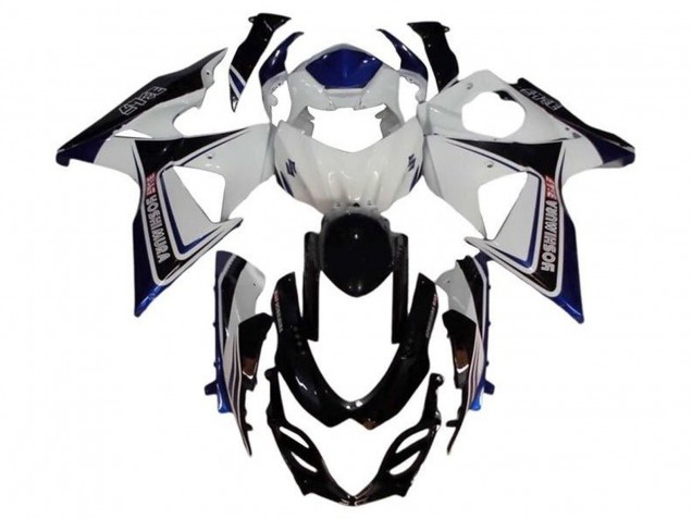 Blanc Bleu Noir Yoshimura Carénages Moto Suzuki GSXR 1000 2009-2016