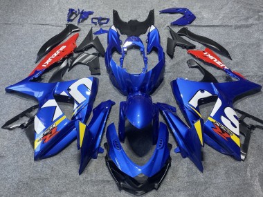 Bleu Rouge Blanc Jaune Carénage Moto Suzuki GSXR 1000 2009-2016 Pas Chère