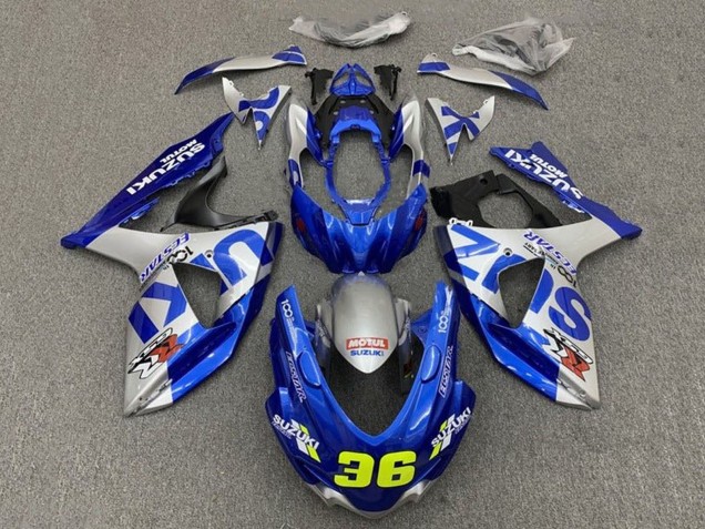 Bleu Argent 36 Carénage Moto Suzuki GSXR 1000 2009-2016