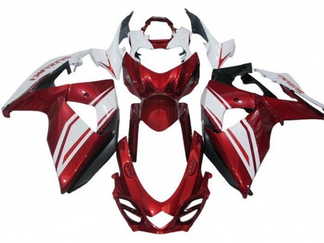 Blanc Rouge Carénage Moto Suzuki GSXR 1000 2009-2016