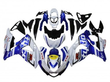 Blanc Bleu Jaune Noir Tyco Carénage Moto Suzuki GSXR 1000 2009-2016 Pas Chère