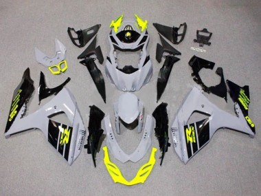 Gris Jaune Néon Noir Carénage Moto Suzuki GSXR 1000 2009-2016 Pas Chère
