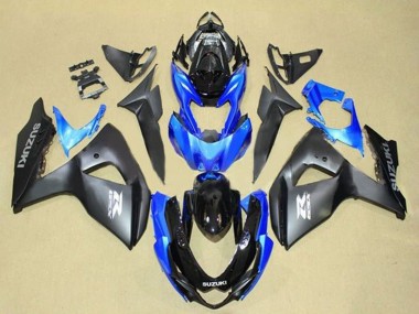 Noir Mat Bleu Noir Brillant Gris Carénage Moto Suzuki GSXR 1000 2009-2016 Pas Chère