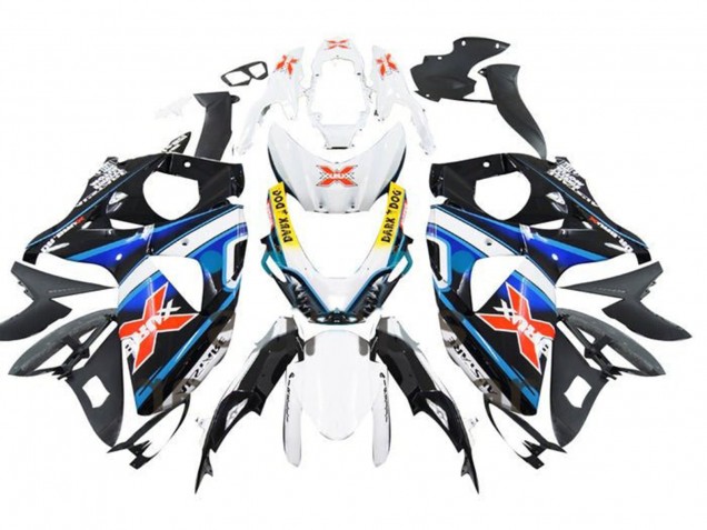 Blanc Bleu Jaune Rouge Noir X Carénage Moto Suzuki GSXR 1000 2009-2016