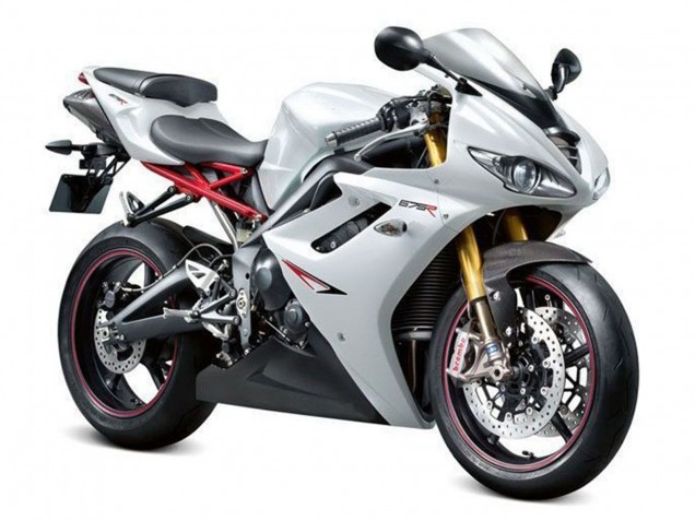 Blanc Carénages Moto Triumph Daytona 675 Triple 2006-2008