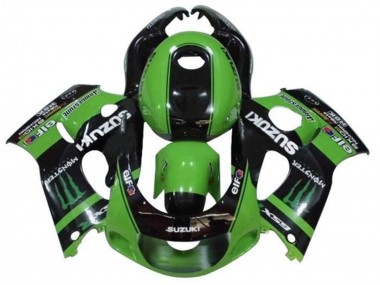 Vert Noir Monstre Carénage Moto Suzuki GSXR 600 / GSXR 750 1996-2000 Pas Chère