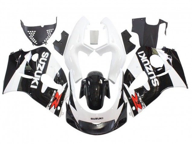 Blanc Noir Rouge Carénage Moto Suzuki GSXR 600 / GSXR 750 1996-2000