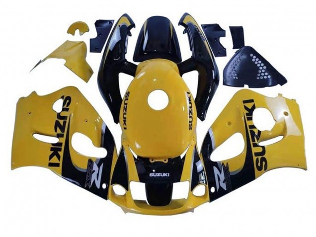 Jaune Noir Carénage Moto Suzuki GSXR 600 / GSXR 750 1996-2000