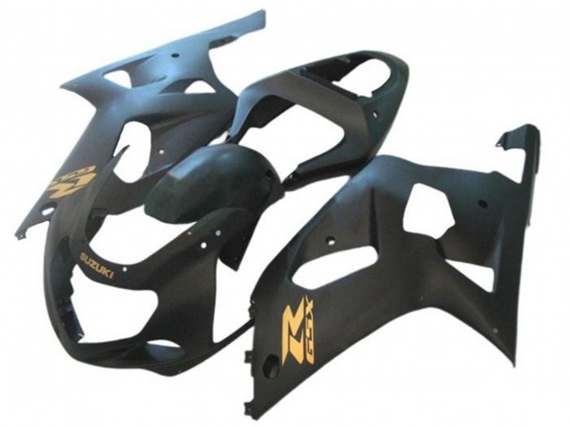 Noir Mat Or Carénage Moto Suzuki GSXR 600 / GSXR 750 2001-2003